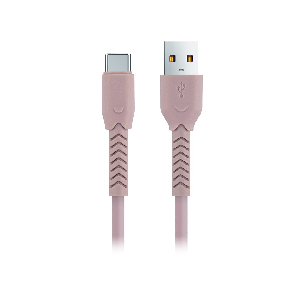 Maxlife kabelis MXUC-04 USB - USB-C 1,0 m 3A, rozā