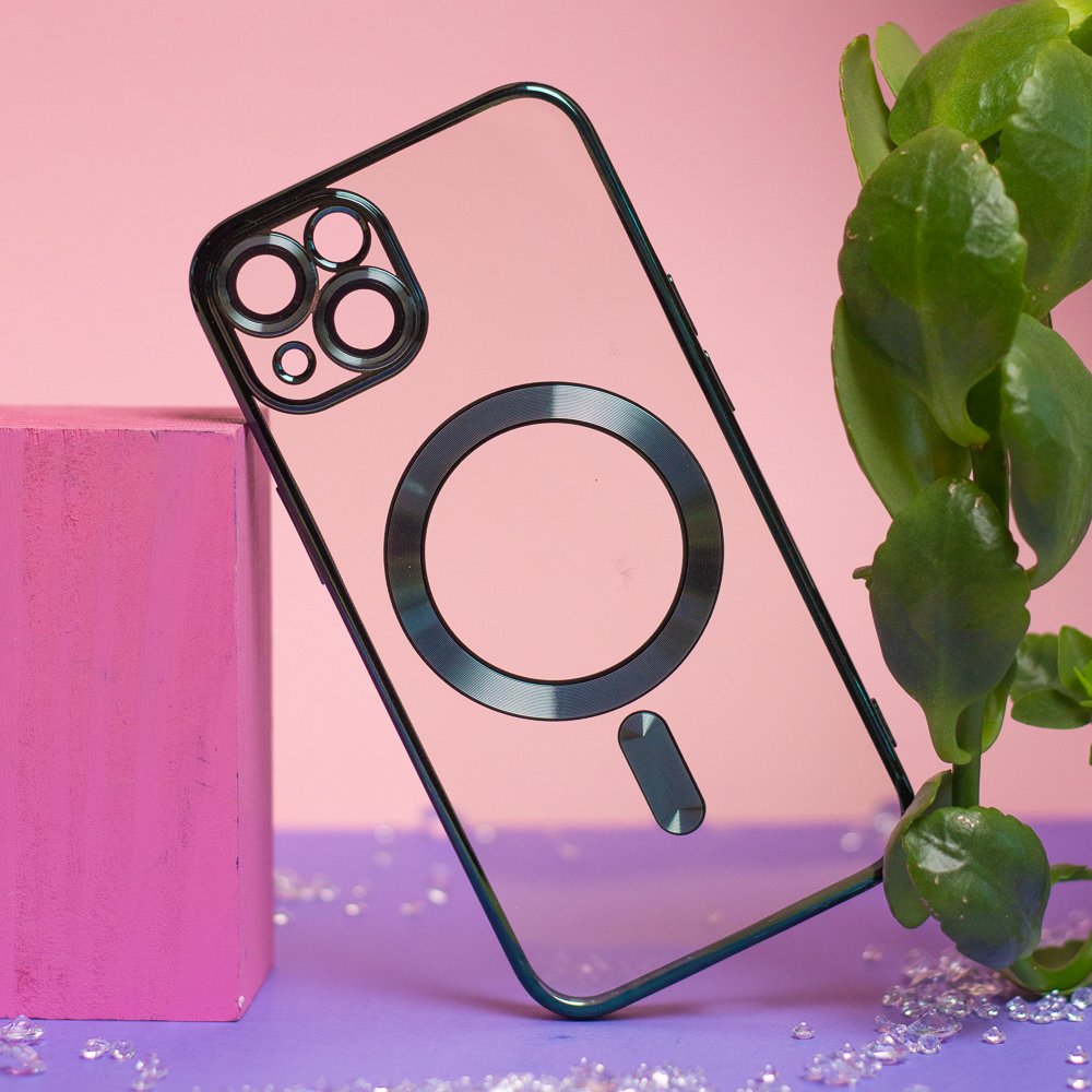 Color Chrome MagSafe vāciņš iPhone 17 Air 6,6", zaļš