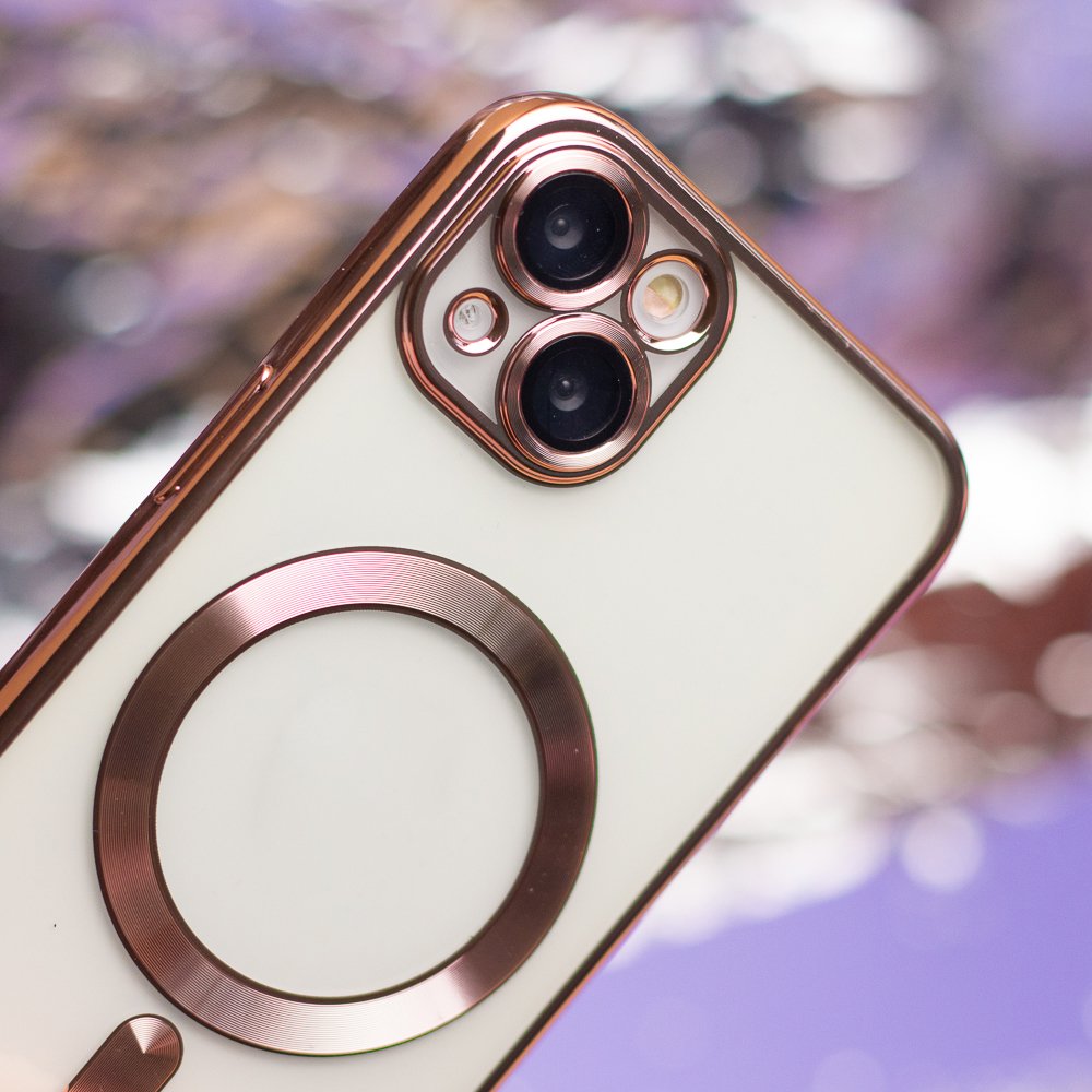 Color Chrome MagSafe vāciņš Samsung Galaxy A56 5G, rozā zelts