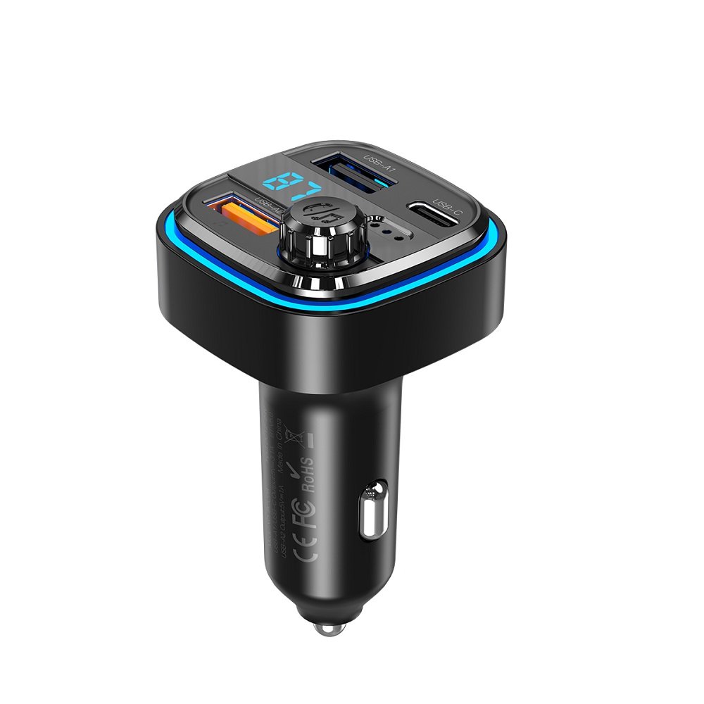 XO Bluetooth auto lādētājs FM raidītājs BCC08 MP3 3,1A, melns