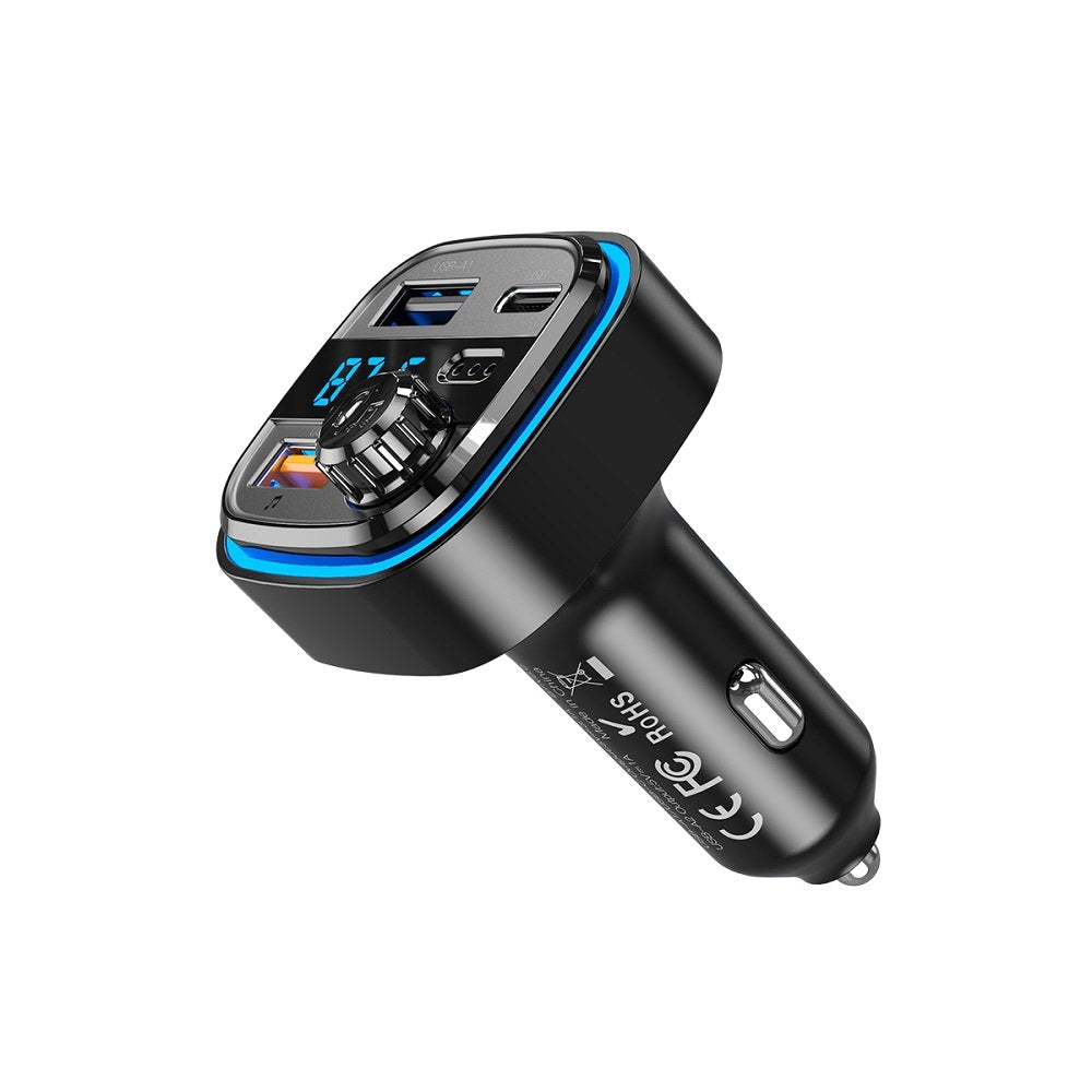 XO Bluetooth auto lādētājs FM raidītājs BCC08 MP3 3,1A, melns
