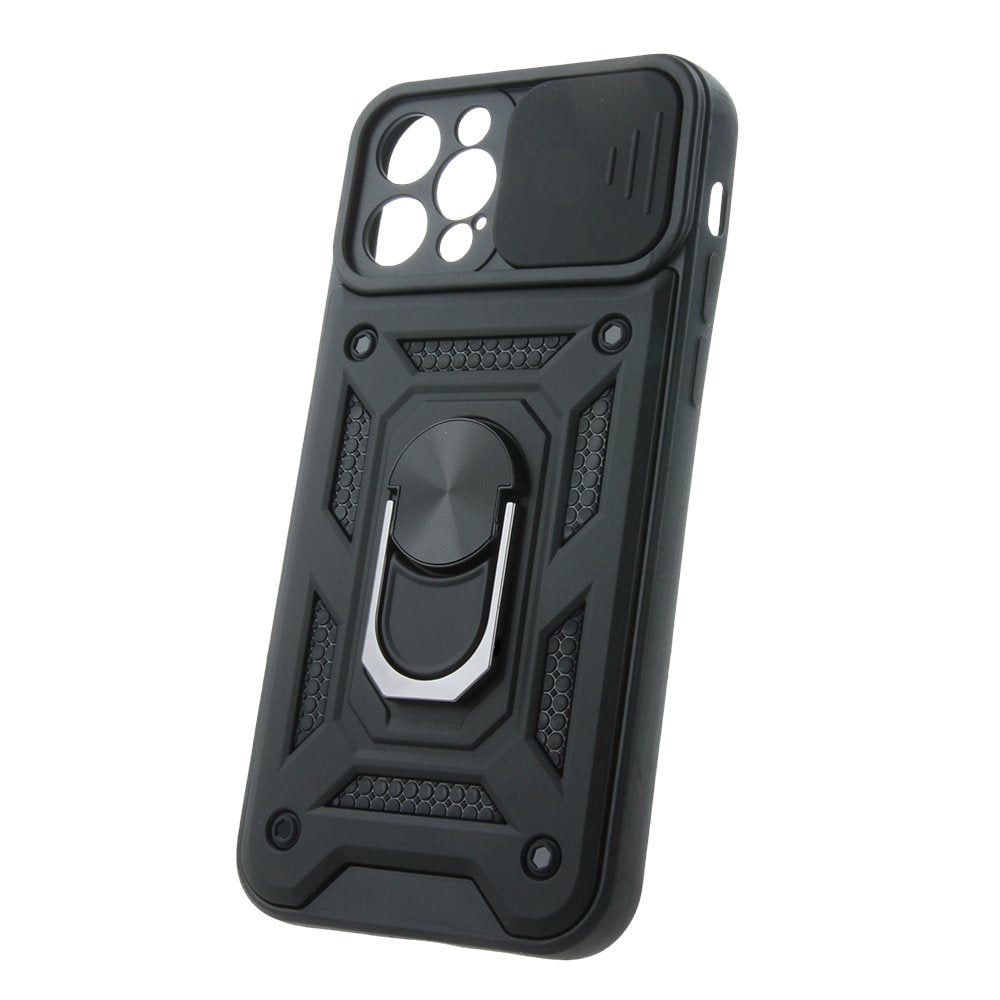 Defender Slide vāciņš iPhone 12 / 12 Pro 6,1", melns