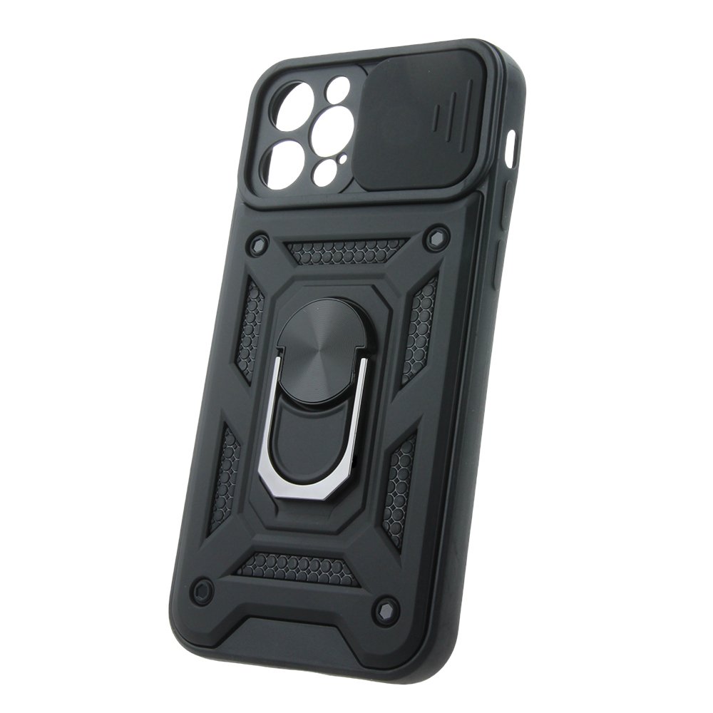 Defender Slide vāciņš iPhone 12 / 12 Pro 6,1", melns