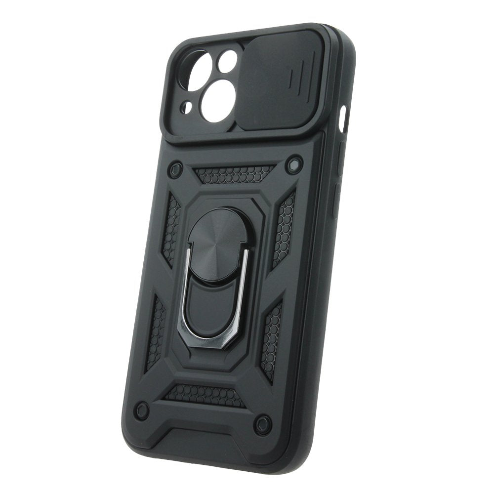 Defender Slide vāciņš iPhone 13 6,1", melns