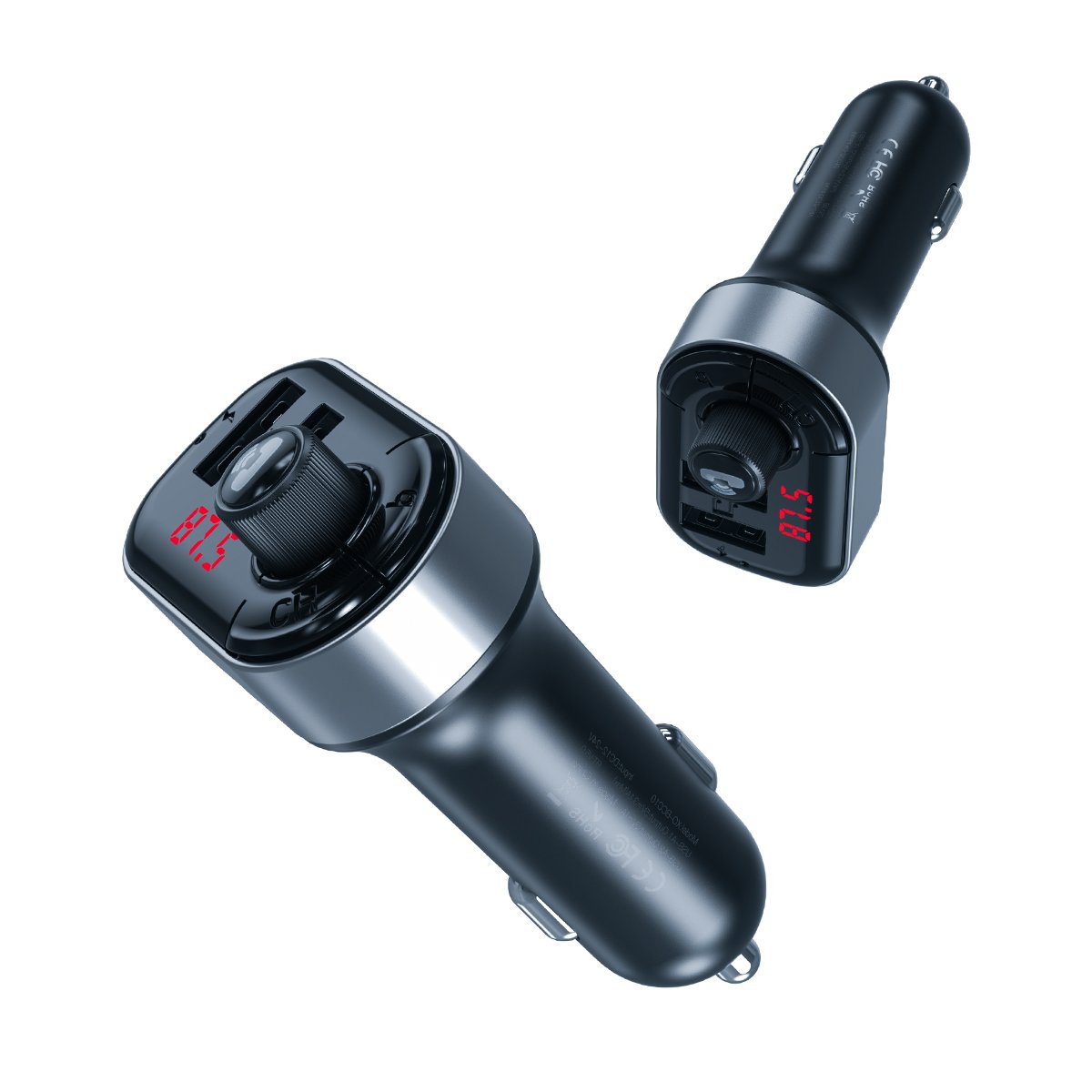 XO Bluetooth auto lādētājs FM raidītājs BCC10 MP3 3,1A, melns