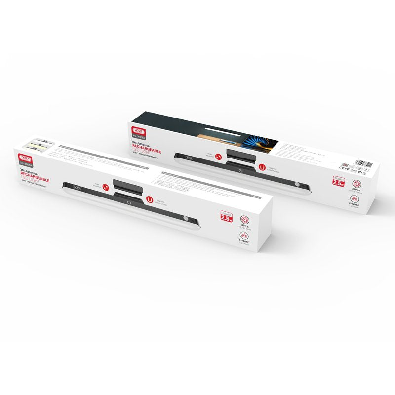 XO LED magnētiska lampa YH08A 1200mAh melna