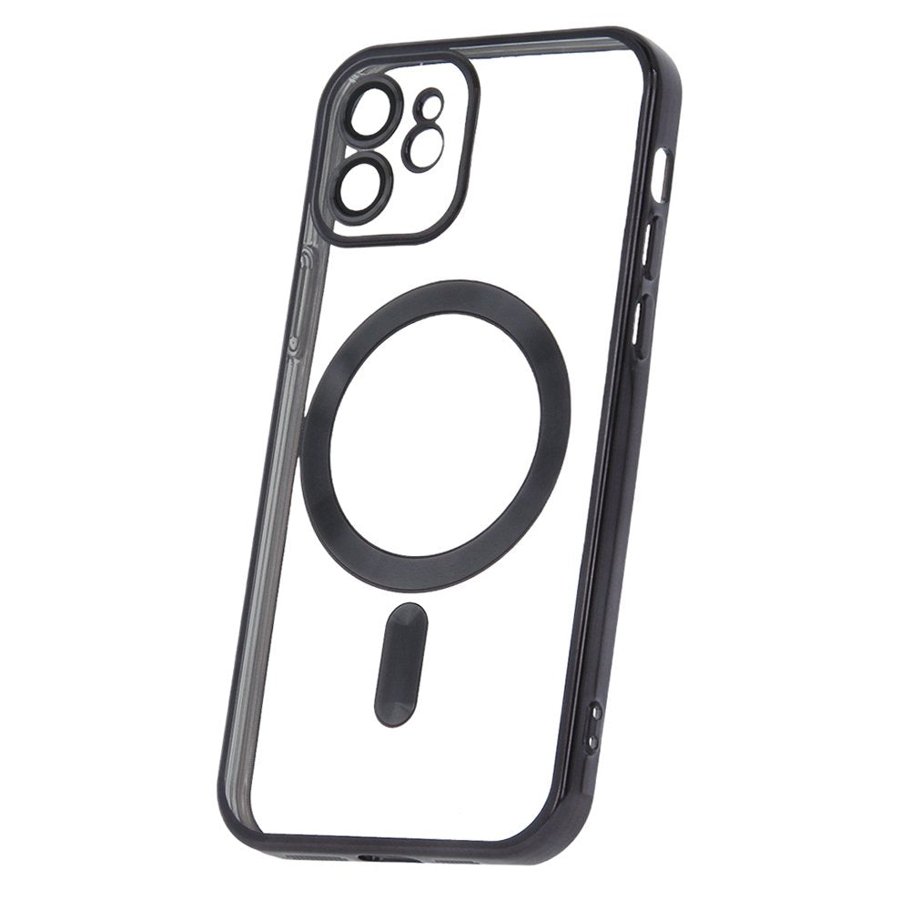 Color Chrome MagSafe vāciņš iPhone 12 6,1", melns