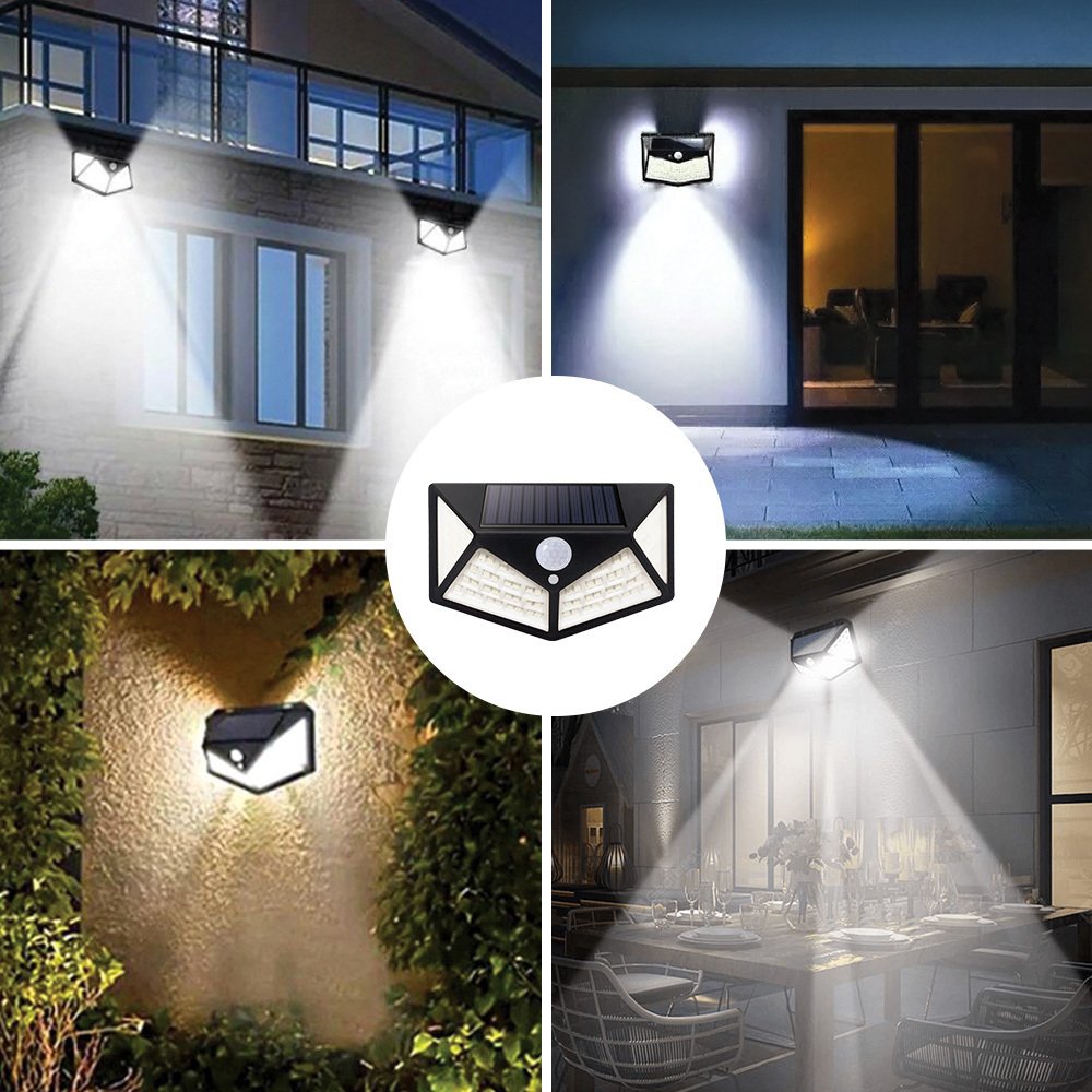 Forever Light ar saules uzlādi LED lampa SUNARI FLS-65 100*SMD PIR 6W 480lm 6000K 1200mAh Li-Ion