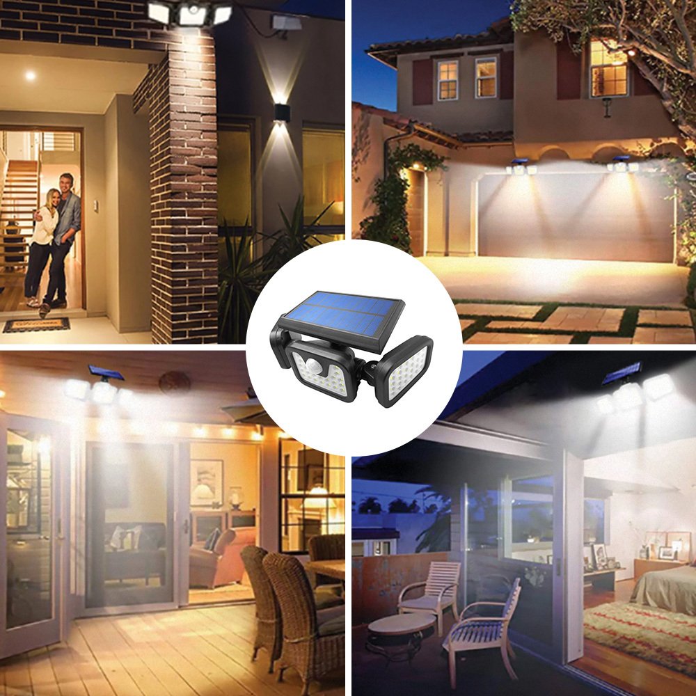 Forever Light ar saules uzlādi LED lampa SUNARI FLS-03 74*SMD PIR 8W 600lm 6000K 2400mAh Li-Ion