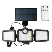 Forever Light ar saules uzlādi LED lampa SUNARI FLS-04 108*SMD PIR 10W 800lm 6000K 2400mAh Li-Ion
