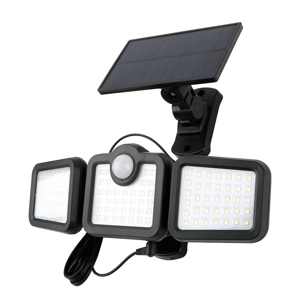 Forever Light ar saules uzlādi LED lampa SUNARI FLS-04 108*SMD PIR 10W 800lm 6000K 2400mAh Li-Ion