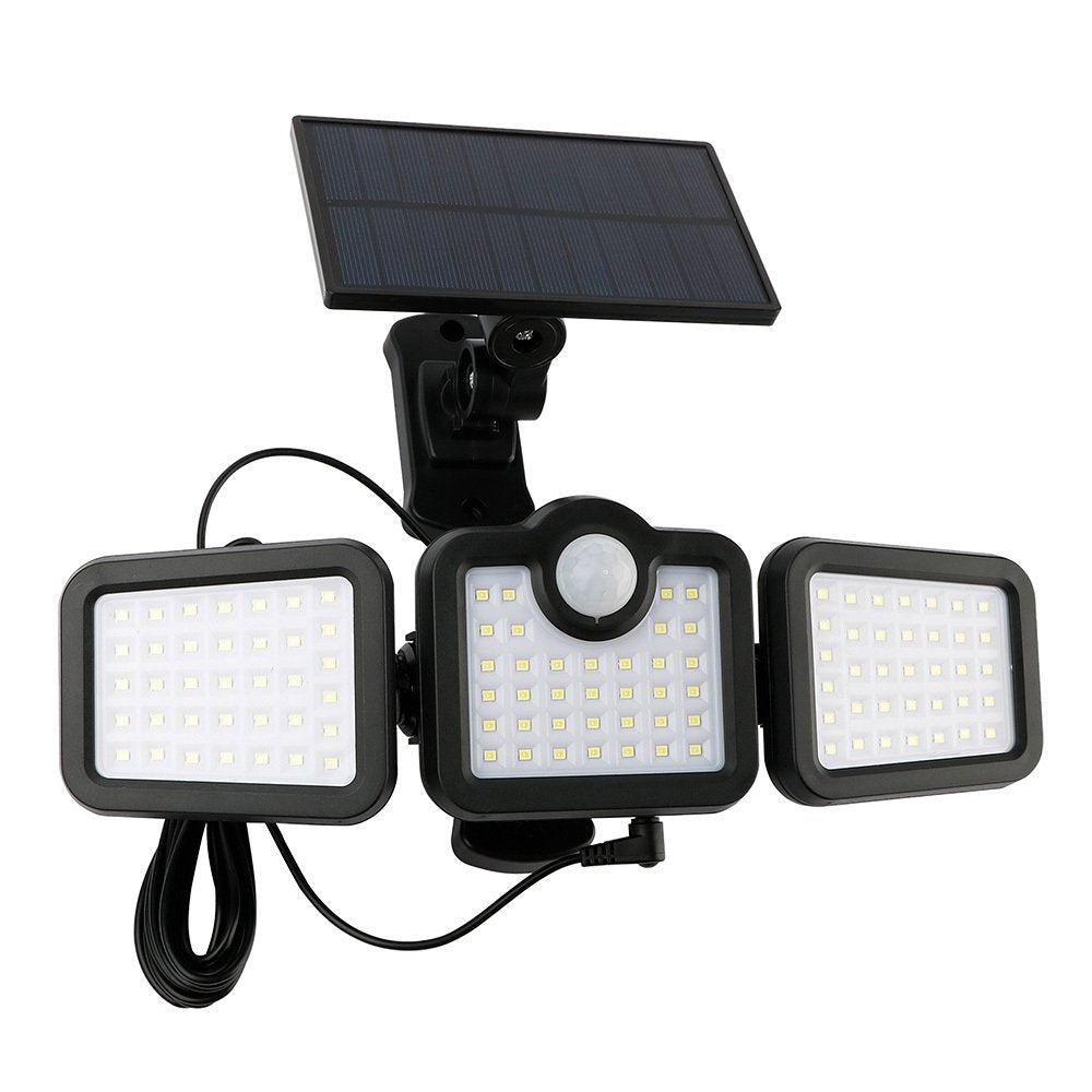 Forever Light ar saules uzlādi LED lampa SUNARI FLS-04 108*SMD PIR 10W 800lm 6000K 2400mAh Li-Ion