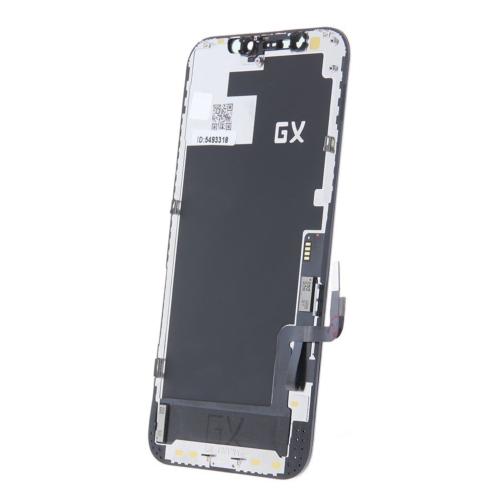 LCD displejs ar skārienekrānu iPhone 12 / iPhone 12 Pro servisa pakotne + melns
