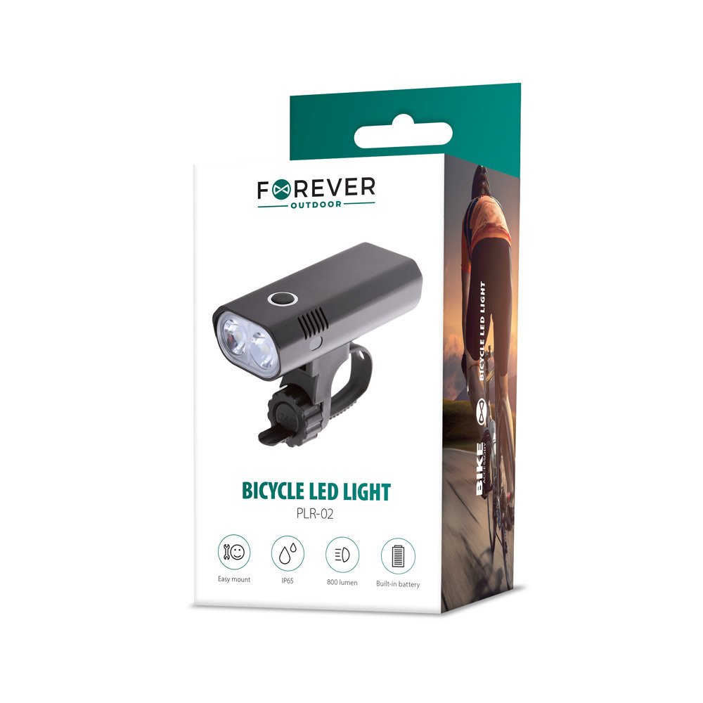 Forever Outdoor gaisma velosipēda front PLR-02