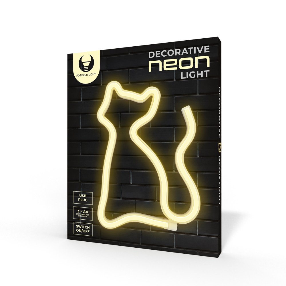 Neona LED ELK daudzkrāsains Baterijas + USB FLNE12 Forever Light