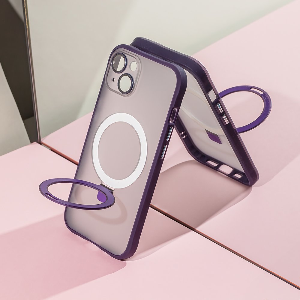 MagSafe Ring maciņš iPhone 14 6,1" violets