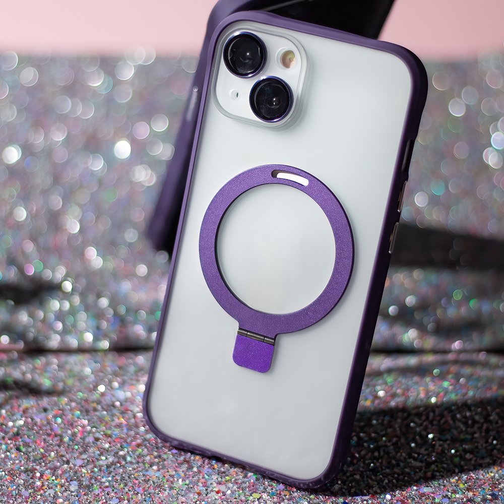 MagSafe Ring maciņš iPhone 14 6,1" violets