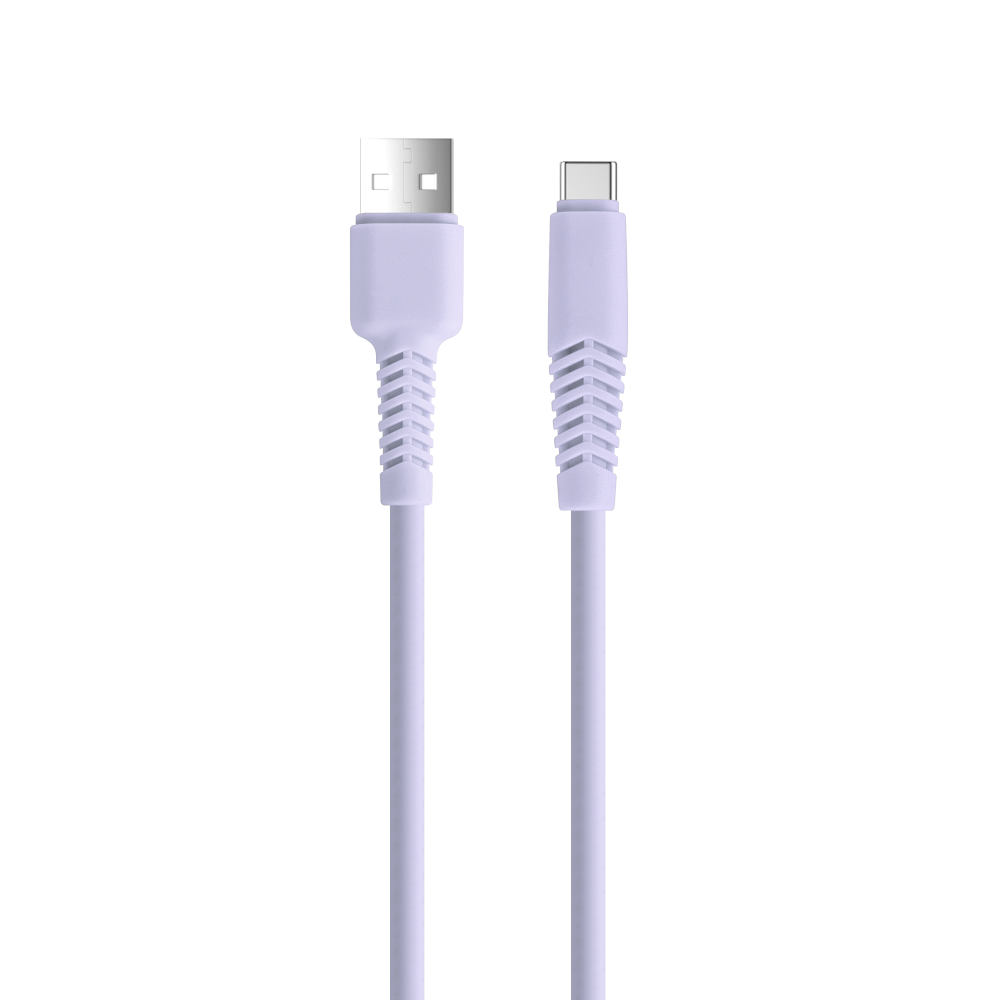Setty kabelis USB - USB-C 1,5 m 2,1A KSA-C-1.529 violets