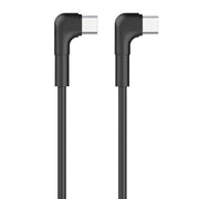 Maxlife kabelis MXUC-09 leņķa USB-C - USB-C 1,0 m 60W, melns