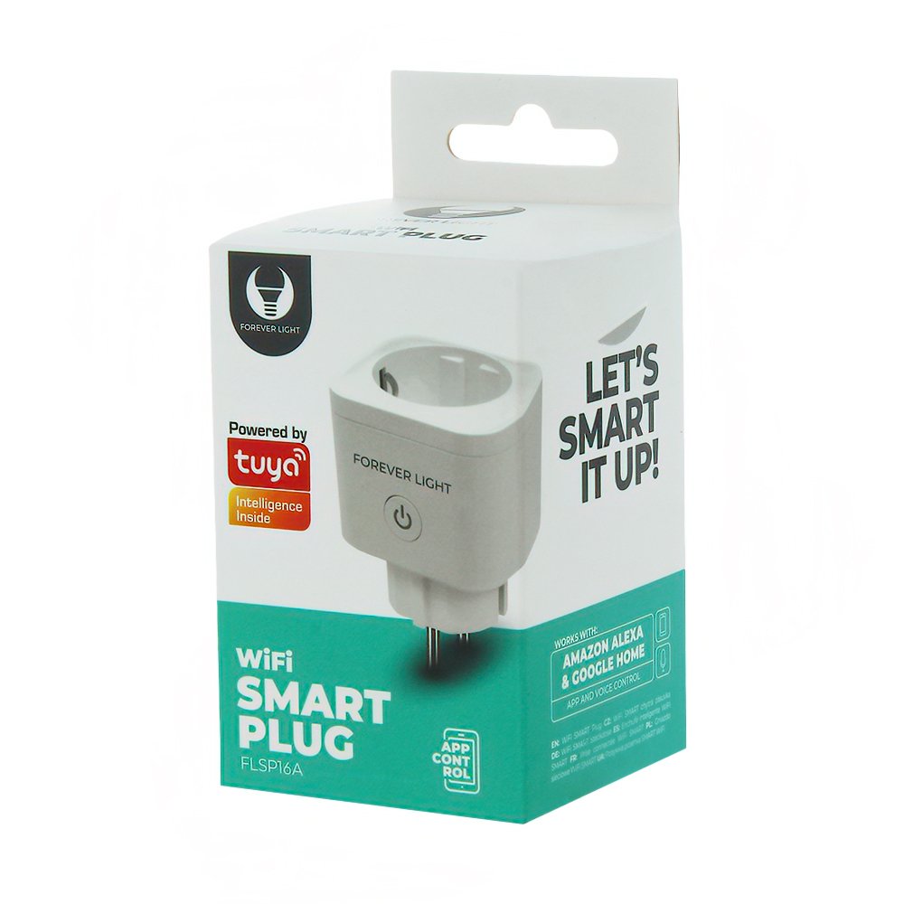 Forever Light gaisma Forever Smart kontaktdakša WiFi 240V 16A - FLSP16A