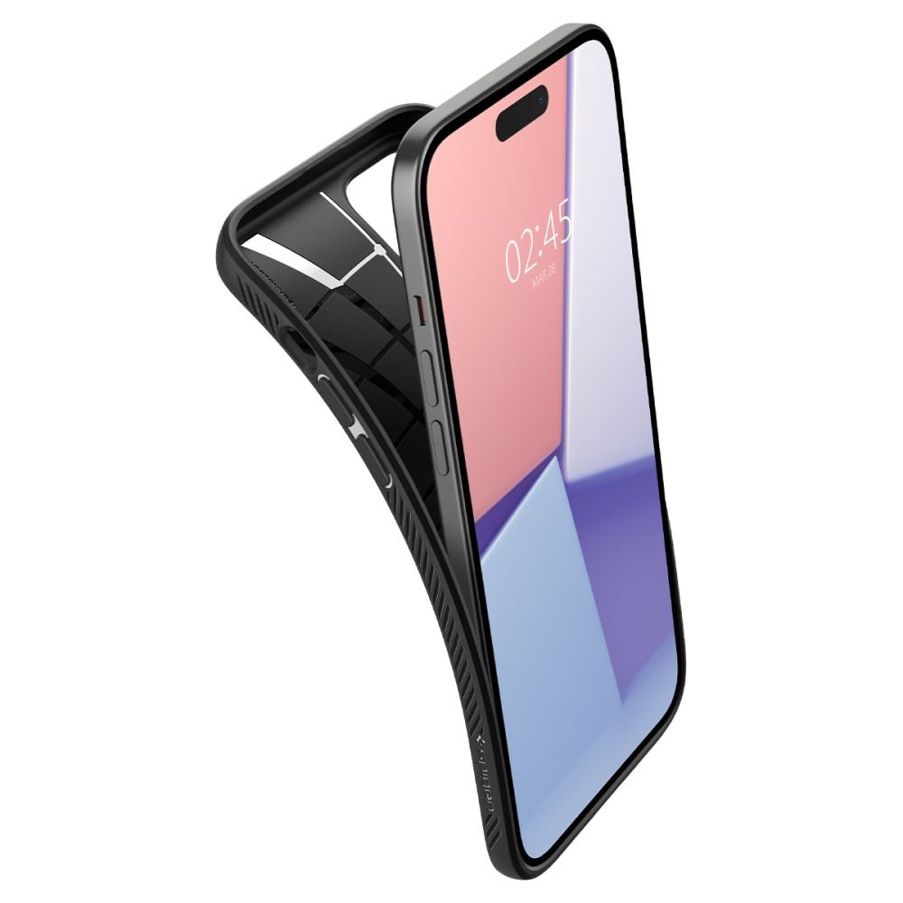 Spigen Liquid Air vāciņš iPhone 15 Plus 6,7", matēts melns