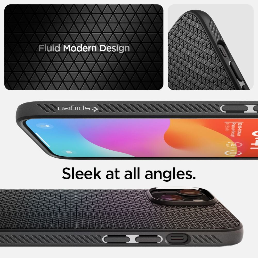 Spigen Liquid Air vāciņš iPhone 15 Plus 6,7", matēts melns