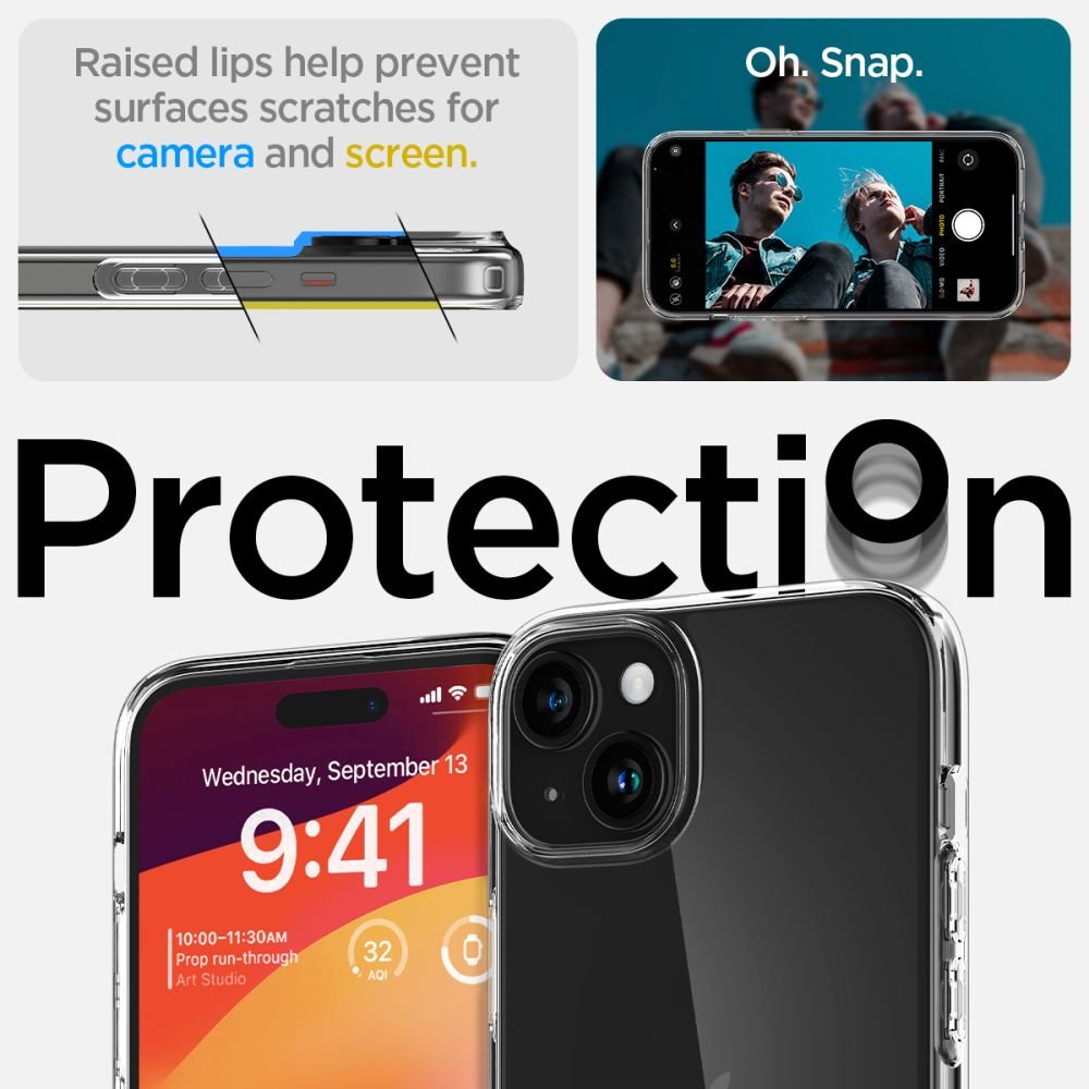 Spigen Liquid Crystal vāciņš iPhone 15 Plus 6,7", caurspīdīgs