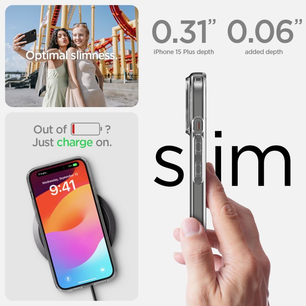 Spigen Liquid Crystal vāciņš iPhone 15 Plus 6,7", caurspīdīgs