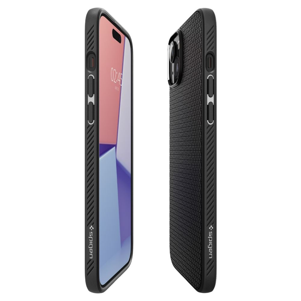 Spigen Liquid Air vāciņš iPhone 15 6,1", matēts melns