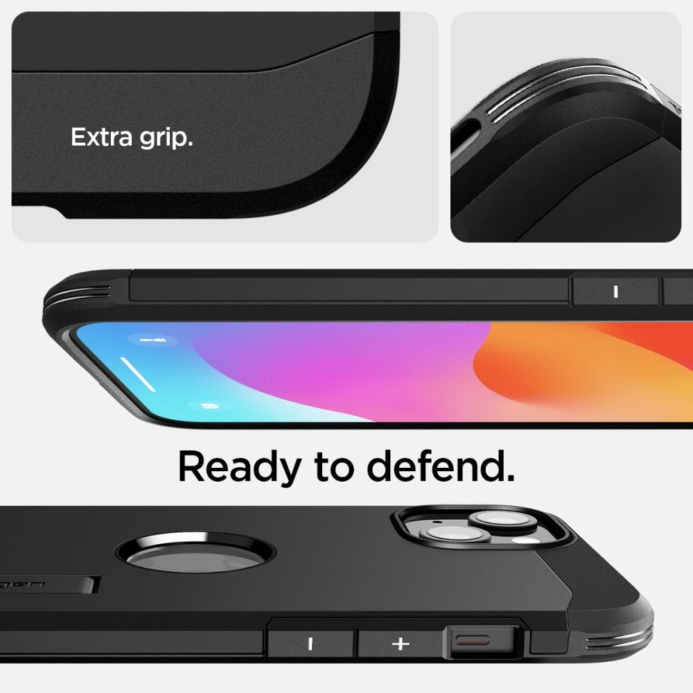 Spigen Tough Armor MagSafe vāciņš iPhone 15 6,1", melns