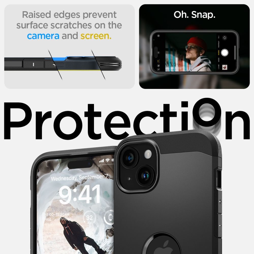 Spigen Tough Armor MagSafe vāciņš iPhone 15 6,1", melns