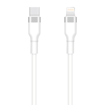 Setty kabelis USB-C - Lightning 1m 3A KSC-L-130, balts