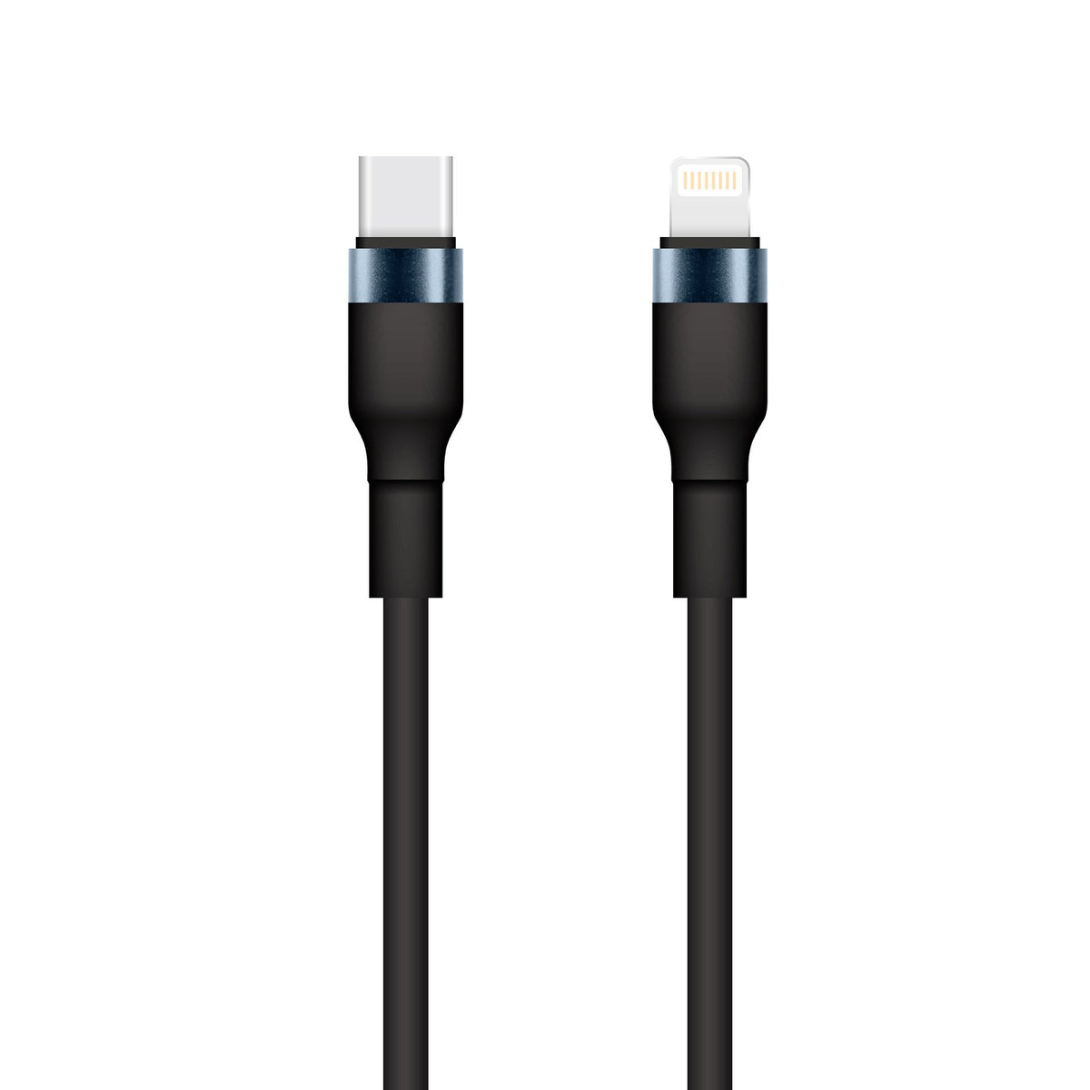 Setty kabelis USB-C - Lightning 1m 3A KSC-L-131, melns