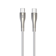 Forever kabelis Sleek USB-C - USB-C 1,0 m 60W, balts