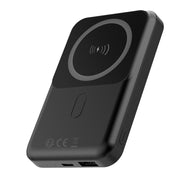 Forever ārējā baterija ar bezvadu lādēšanu MATB-100 PD QC 22.5W 10000 mAh, magnētiska, melna