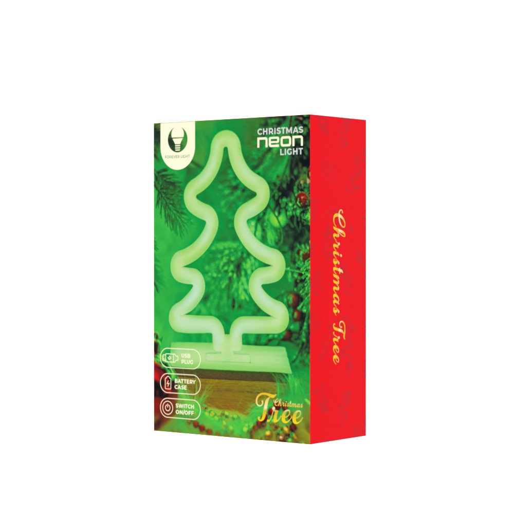 Forever Light statīvs Neon Wood LED Tree zaļš FLNW03