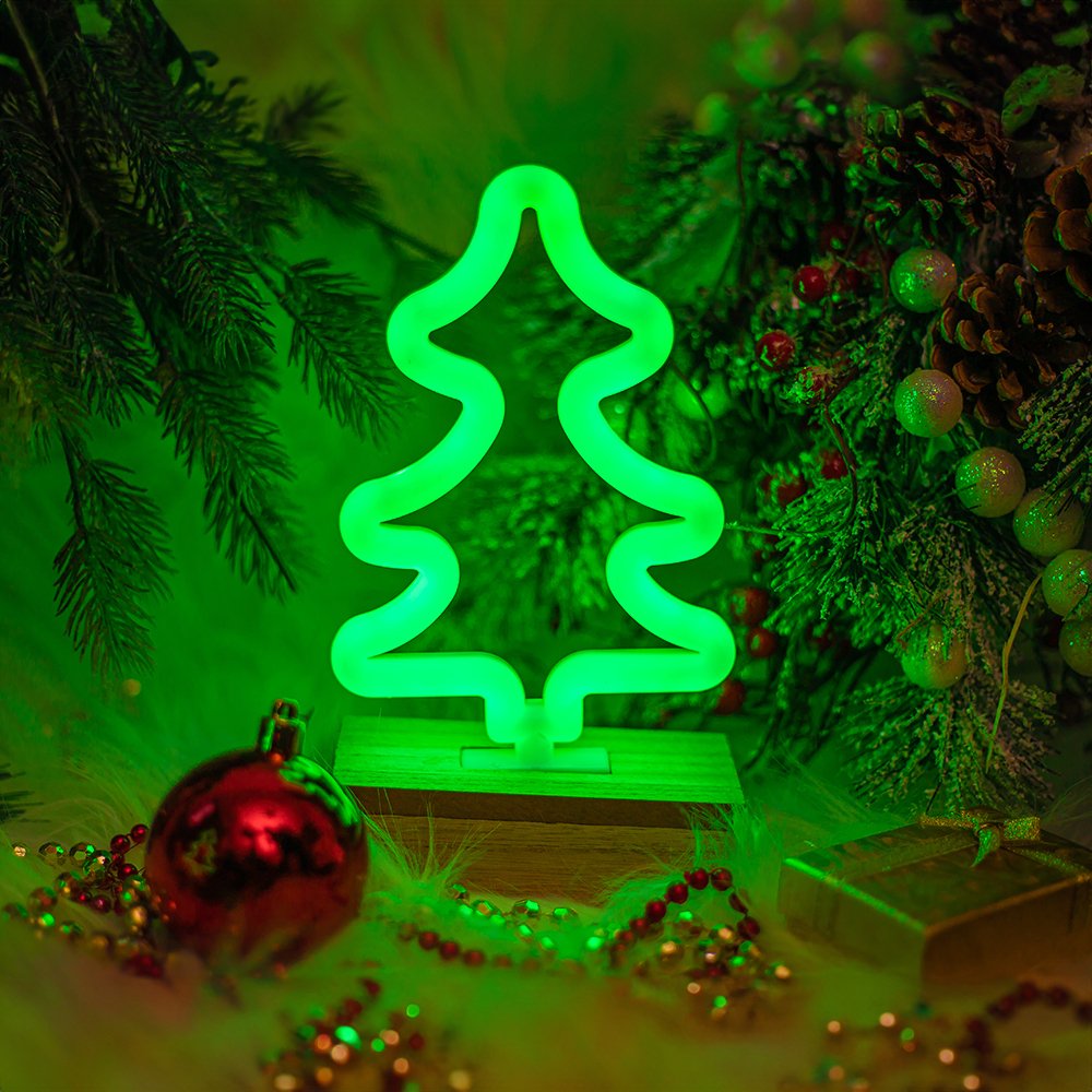 Forever Light statīvs Neon Wood LED Tree zaļš FLNW03