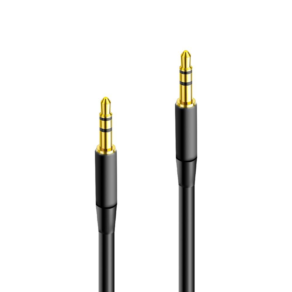 Maxlife audio kabelis 3,5 mm ligzda - 3,5 mm ligzda 1 m, melns
