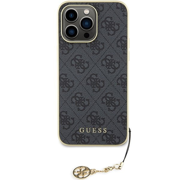 Guess vāciņš iPhone 15 Pro Max 6,7", pelēks (GUHCP15XGF4GGR)