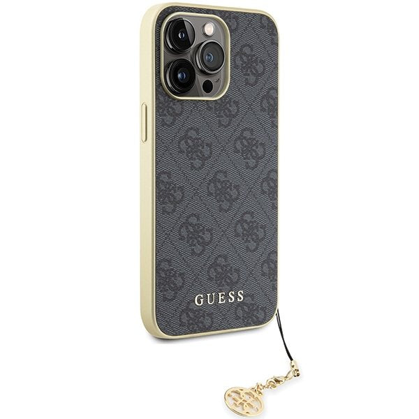 Guess vāciņš iPhone 15 Pro Max 6,7", pelēks (GUHCP15XGF4GGR)