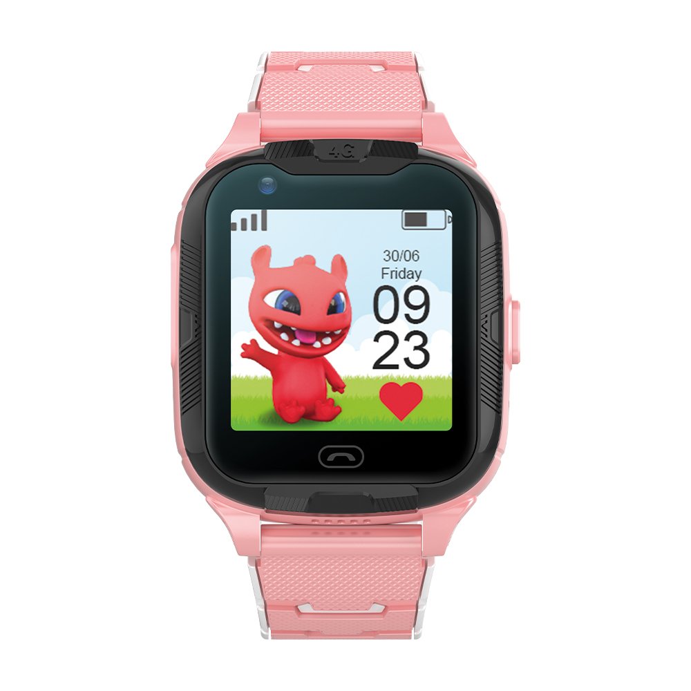 Maxlife viedpulkstenis 4G MXKW-350 rozā GPS WiFi