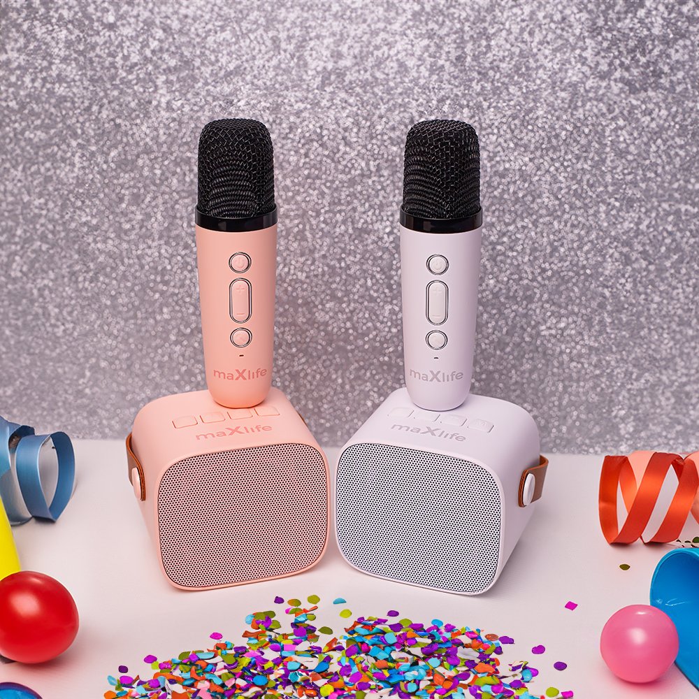 Maxlife Bluetooth skaļrunis karaoke MXKS-100, balts
