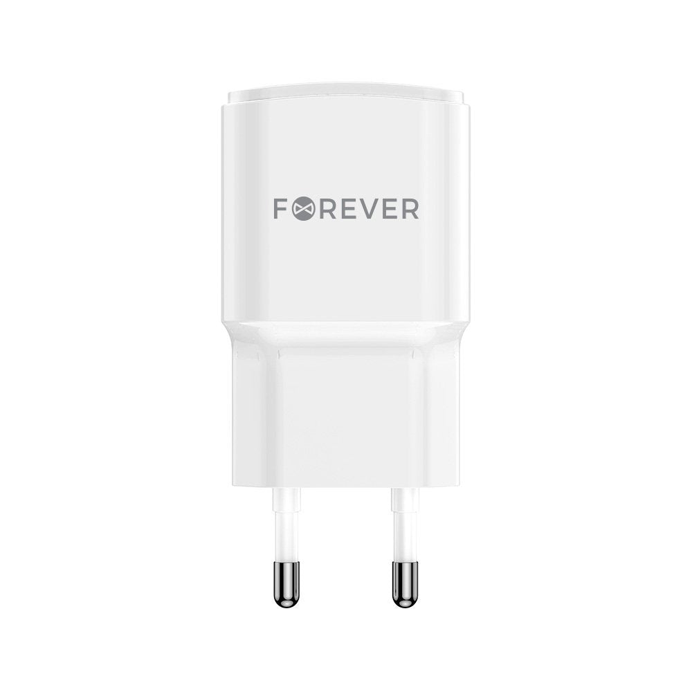 Forever lādētājs TC-01-20AC PD QC 1x USB-C 1x USB 20W, balts