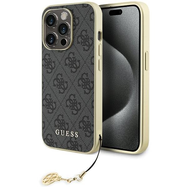 Guess vāciņš iPhone 15 Pro 6,1", pelēks (GUHCP15LGF4GGR)
