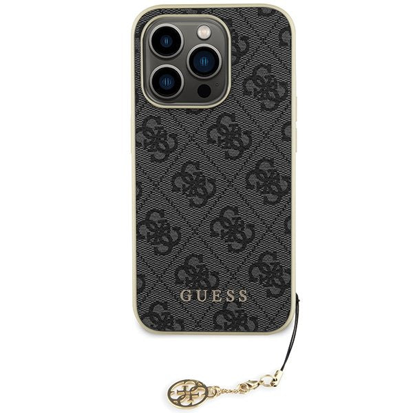 Guess vāciņš iPhone 15 Pro 6,1", pelēks (GUHCP15LGF4GGR)