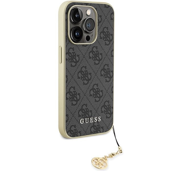 Guess vāciņš iPhone 15 Pro 6,1", pelēks (GUHCP15LGF4GGR)