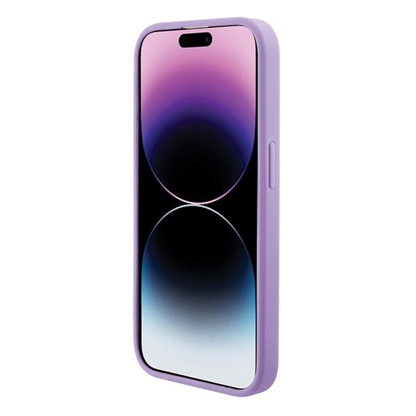 Guess MagSafe vāciņš iPhone 15 Pro Max 6,7", violets (GUHMP15XPSAHMCU)