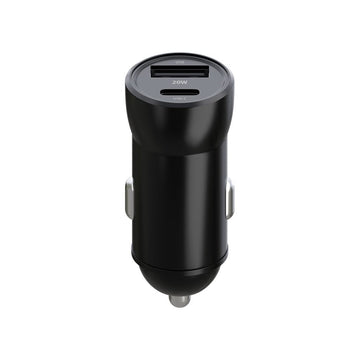 Maxlife auto lādētājs MXCC-04 PD QC 1x USB-C 1x USB 20W, melns