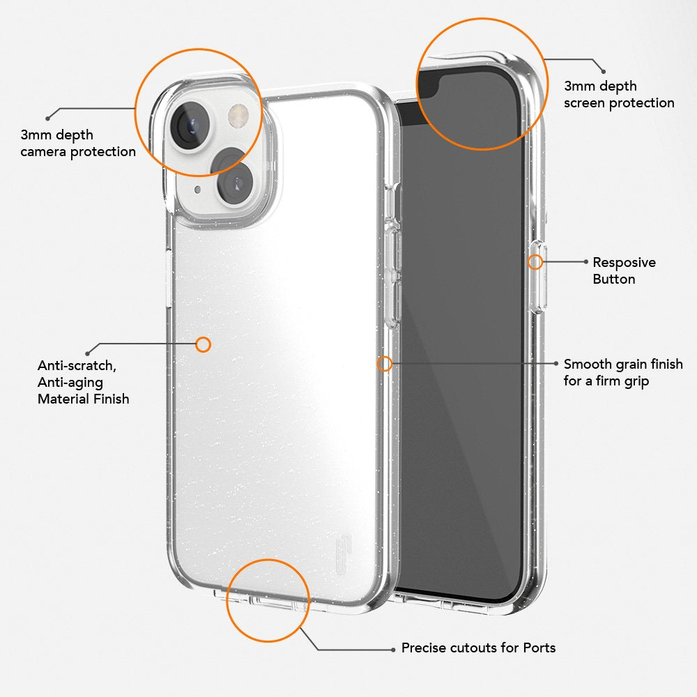 Ugly Rubber Vogue vāciņš iPhone 13 Pro 6,1", caurspīdīgs