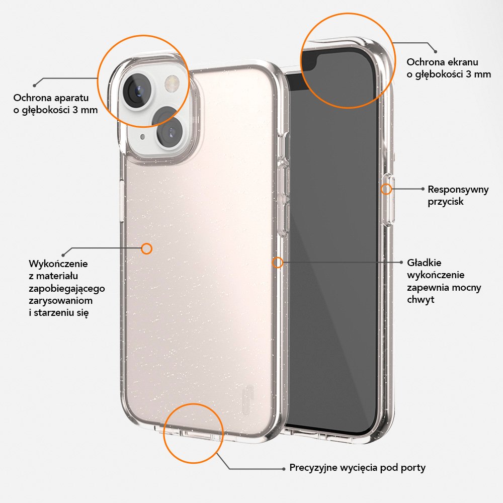 Ugly Rubber Vogue vāciņš iPhone 15 Plus 6,7", rozā zelts